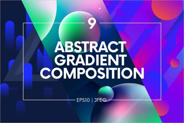 Abstract gradient composition