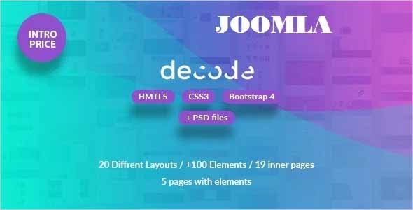 Decode Premium Business Joomla Template