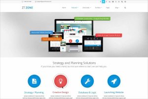 Responsive joomla template ZT Zone