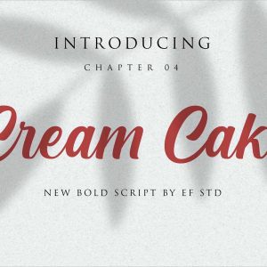 Cream Cake Bold Script Font
