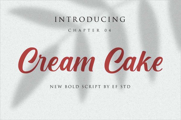 Cream Cake Bold Script Font