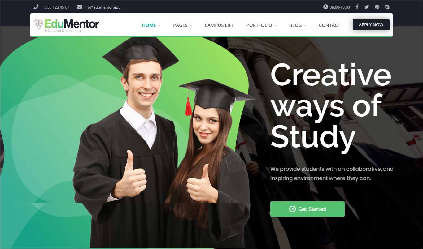 Edumentor Education WordPress Theme