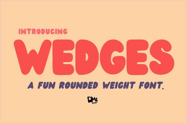 Wedges Rounded Font