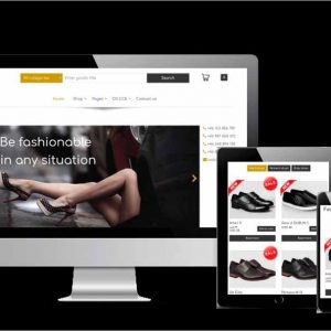 Free ECommerce Shoe Store template