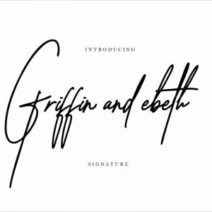 Griffin ebeth signature font