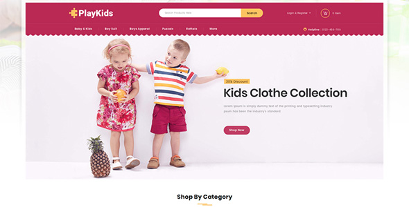 Playkids - Kids Store OpenCart Template