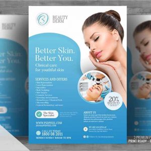 Dermatology services Promo flyer