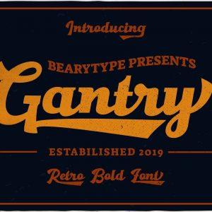 Gantry Hand Lettering Script