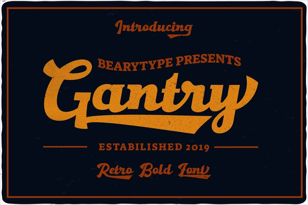 Gantry Hand Lettering Script