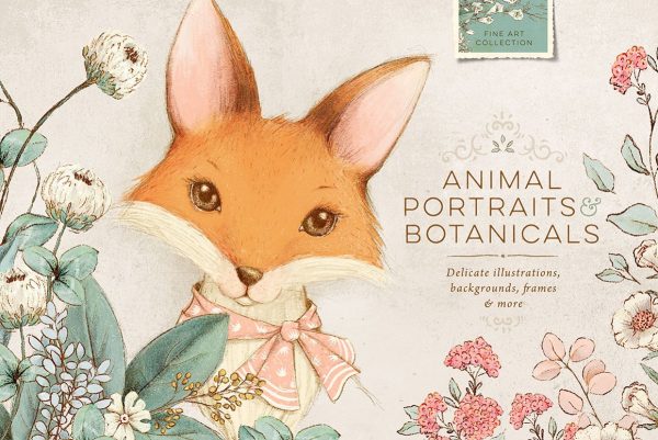 Animal Portraits and Flowers