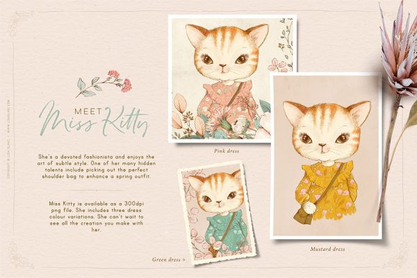 Animal Portraits and Flowers